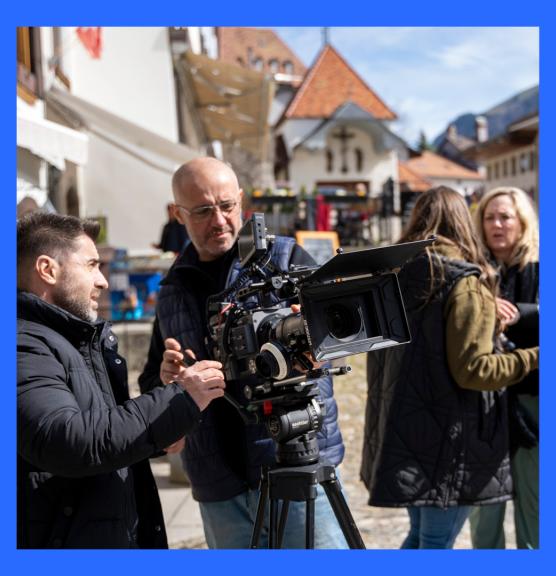 Tournage à Gruyères